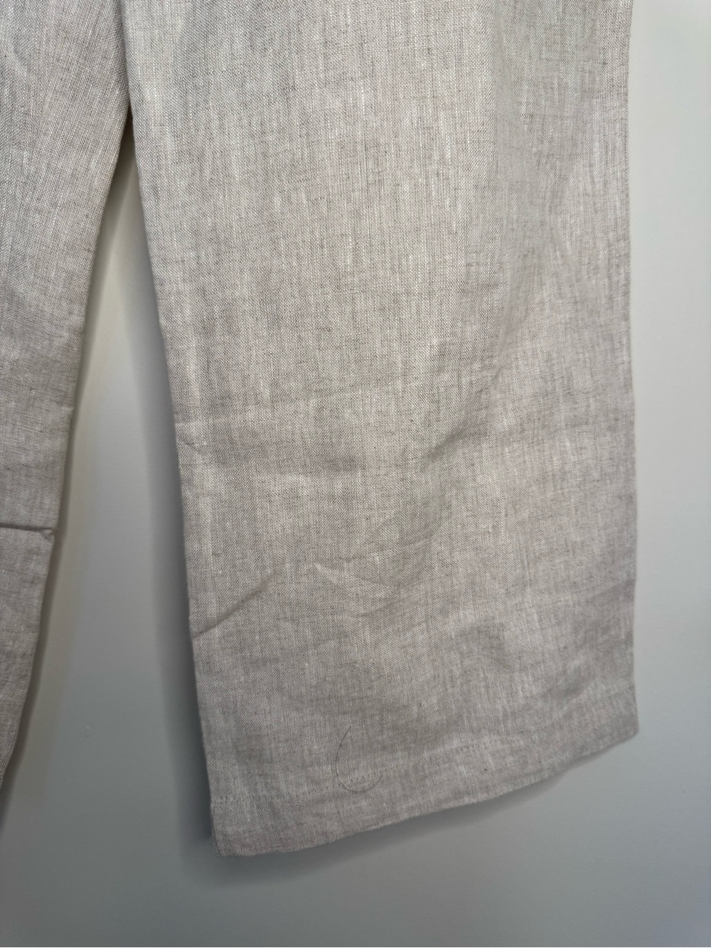 REFORMATION Mason Linen Trousers in Oatmeal 2 - Picture 7 of 11